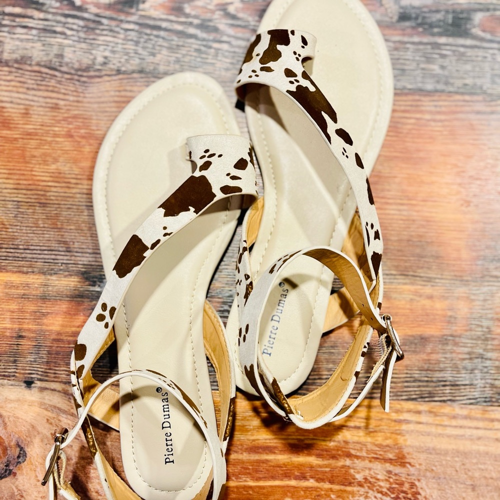 Cowprint Sandals